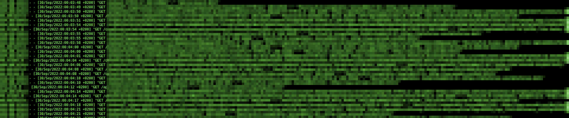 Symbolbild: verpixeltes Logfile
